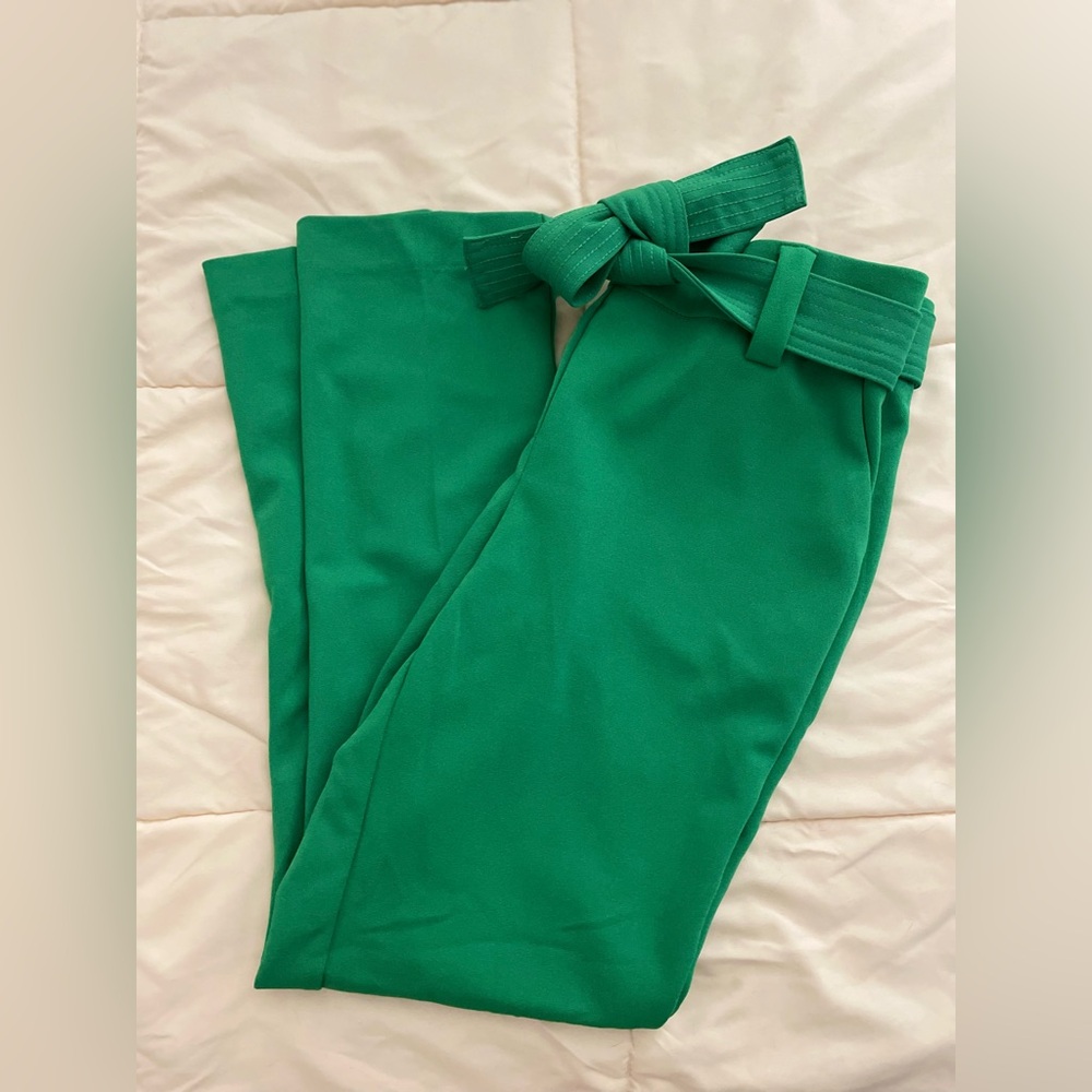 Green work pants